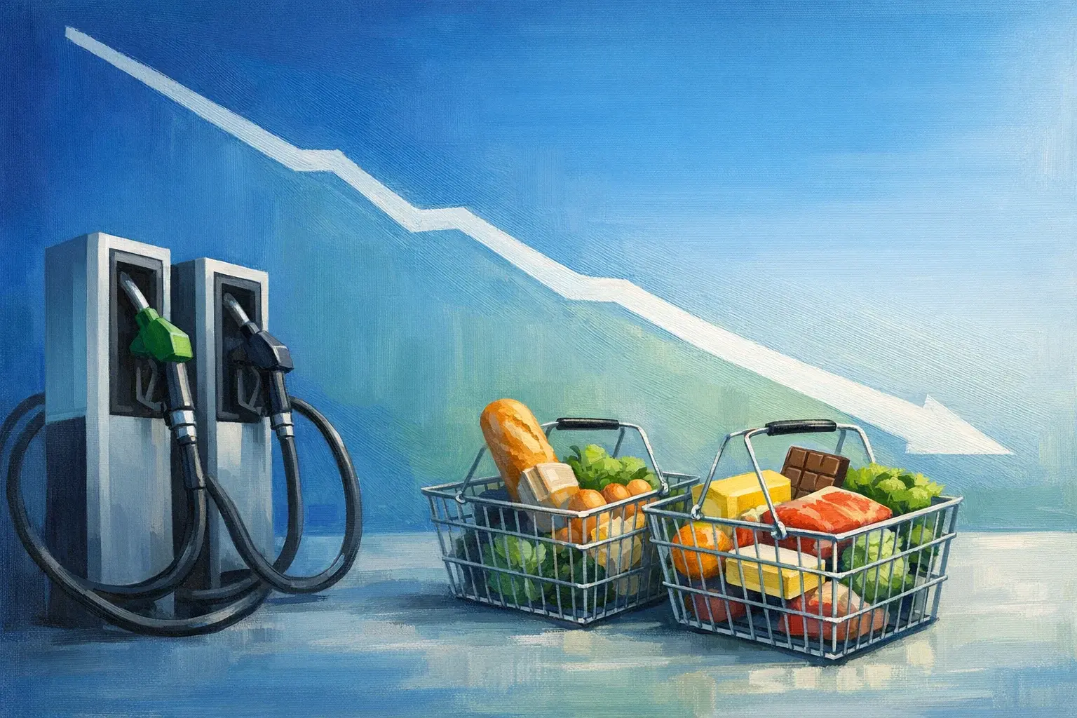 Falling fuel and food prices lower inflation to 2.6%