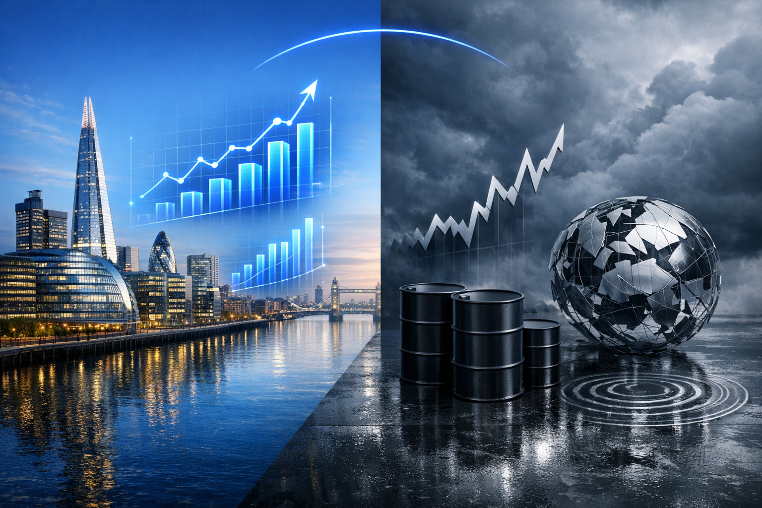 UK economy grows 0.5% ahead of Middle East crisis